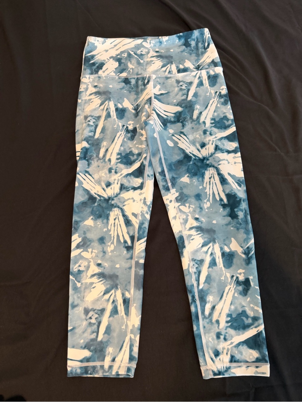 Balance Collection Blue & White Tie-Dye Leggings for Kids